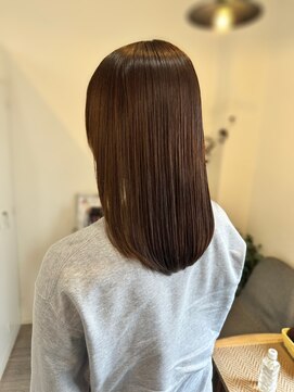 ロッカヘアエジェ(ROCCA hair eje.) 暗めカラーミラーブラウンヘア