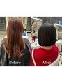 オーバーヘアー 池袋店(over hair) 乾かすだけでまとまるボブ◎
