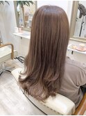 プレミアム髪質改善トリートメント×ピンクベージュ