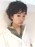 <LESS>くせ毛風パーマショート