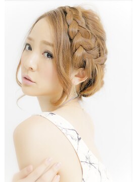 ヘアリゾートエーアイ 北千住店(hair resort Ai) お洒落セレブ風。ロープ×シニヨン