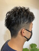 ヘアーリビングリコ 新潟笹口店(hair living Liko) クセを生かしたツーブロックスタイル