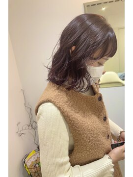 ノマド(nomad) ロングボブ カシスピンク