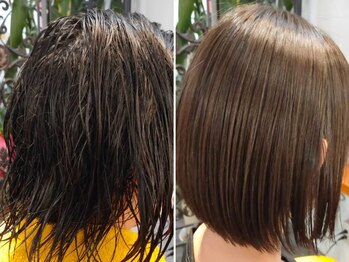 ミシオン(mision)の写真/髪質改善トリートメントでダメージ補修！髪の状態に合わせたケアで、毛先まで潤いのある艶髪に♪