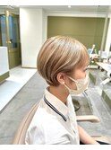 【emme×田畑】ハイトーン×立体ショート