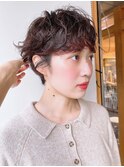 【morio原宿】マッシュショート　前髪あり　ニュアンスパーマ