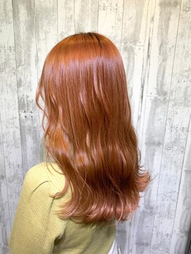 オアシスガーデン 金町店(Oasis GaRDEN) ブリーチでつくるミルキーオレンジ