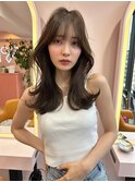 韓国ヘア/くびれヘア/シースルーバング/前髪カット