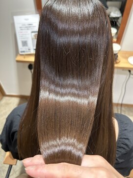 リジェール 鶴舞店 髪質改善カラー+パウダートリートメント 2回目