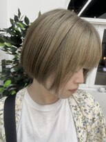 ネイビー(Navy)&nbsp;すとんbob×クリームブロンド