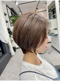 くびれショート小顔似合わせカット愛され前髪あり30代40代