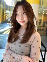 シティ(CITY)&nbsp;韓国風レイヤーカット ミディアムレイヤー ストレートヘア