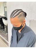 格闘技メンズヘアコーンロウキックボクサーヘア関西兵庫県姫路