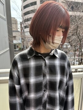 ツイギー 宮西店(TWiGGY) エンドカラー×ショートウルフ