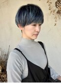 ショートボブハイライトレイヤーカットヘアセット髪質改善天文館