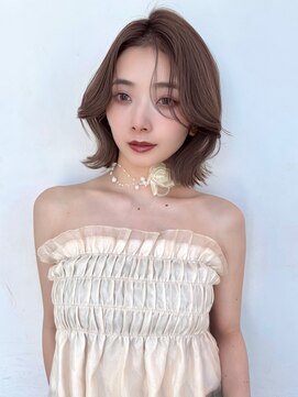 ロンドヴァリー 渋谷店(Lond vallee) 似合わせカット×くびれボブ×くすみベージュ