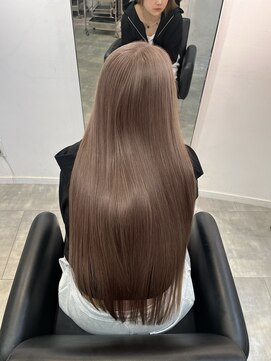 ペレ 梅田(PELE) ホワイトグレージュ/デジタルパーマ/チェリーブラウン/梅田