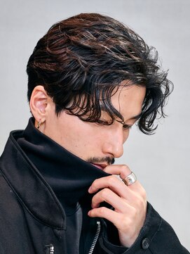 レタッチバイフィフス(RETOUCH by fifth) 原宿スパイラルパーマオールバックヘアルーズパーマ大人色気ヘア