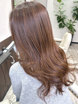 ベルヘアーデザイン 堺東(Belle hair Design) ベージュブラウンイルミナカラーレイヤーカット20代30代40代堺東