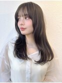 韓国風ロングレイヤー/ダークアッシュ大人ガーリー髪質改善p大宮