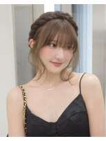 テンダー 川崎(TENDER) ba20215_ベージュブラウンブリーチなし艶髪韓国ヘア編み込みヘア