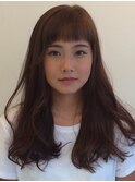 抜け感のある無造作ウェーブ