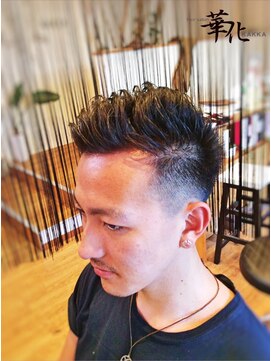 hair salon 華化 外国人風 刈り上げ