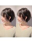 20代30代40代大人可愛い小顔丸み前下がりショート 川崎