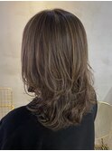 白髪ぼかしハイライトでマイナス10歳レイヤースタイル!
