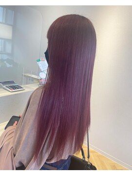 アートヘアーコルソ art hair CORSO ロングストレート×ピンクカラー