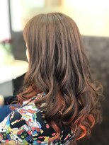 美容室 びゃんびゃん 社店&nbsp;ミックスインナーオレンジ