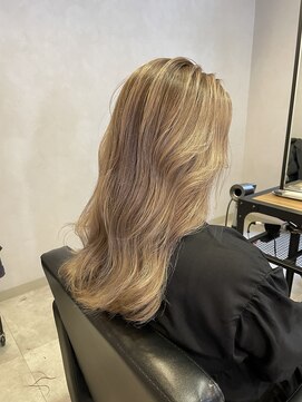 タイドヘア 茨木店(TIDE HAIR) バレイヤージュ×グレージュ