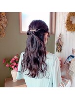 シックス 柳井店(ciQz)&nbsp;ハーフアップアレンジ