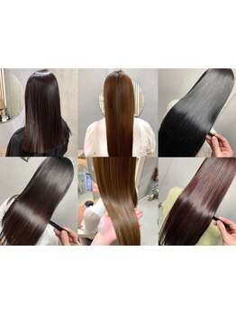 髪のお悩みを解決しながら、自然でツヤ感のある酸性ストレート◇髪に優しい薬剤で柔らかな仕上がりに♪