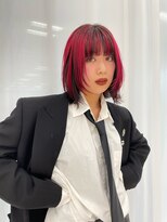 エアー 青山(AIR)&nbsp;デザインカラー　顔まわりカット　ボブ