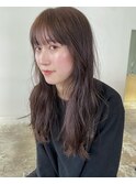 ブリーチなしラベンダーベージュ