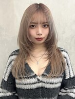スノットバイガルテ(SNOT by GARTE)&nbsp;ミルクティーベージュ/ハイトーンカラー/ウルフカット/レイヤー