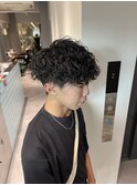 【メンズ】波巻きツイストスパイラルパーマ