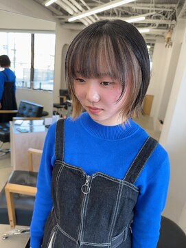 ヴィンスジオ 岐阜駅南(vince gio) フェイスフレーミング/インナーカラー/ベージュ/ケアブリーチ1回