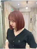 丸型卵形四角逆三角切りっぱなしボブエアリーロング美髪ブラウン