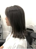 ☆小顔効果カット インナーカラー グレーベージュ 髪質改善 韓国
