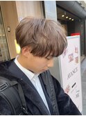 メンズ×ハイトーンベージュ
