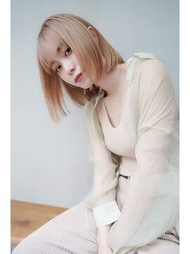 ギークス(GEEKS) 【GEEKS渋谷】ブロンドボブ/ハイトーンボブ/冬カラー/伸ばしかけ