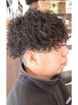 アクセプトザワールドバーバー(Accept the world barber) ツイストスパイラルパーマ×2ブロック