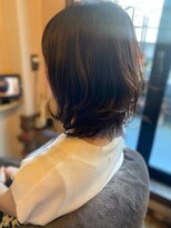 スノードロップ(SNOW DROP)&nbsp;40代xセミロングxゆるふわパーマ