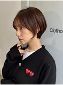 ショートカット/髪質改善縮毛矯正白髪ぼかしレイヤーカラーボブ
