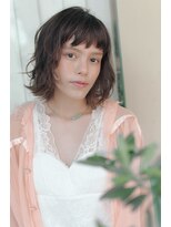 ナイン(nine)&nbsp;【吉祥寺/富山夏妃】抜け感パーマのナチュラルボブ