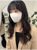 レイヤー　ロングパーマ