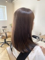 リプク(Rip-Ku18)&nbsp;秋の艶ラベンダーブラウン×髪質改善カラー【箕面船場】