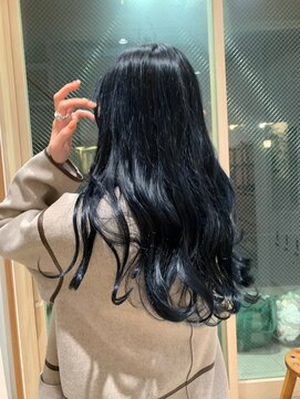 セイドット オモテサンドウ(Say. omotesando) Say.ロングレイヤーアッシュブロンド暗めカラー韓国レイヤー青山